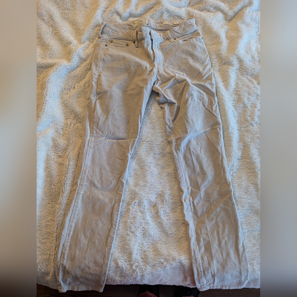 Lucky Brand Lolita skinny light beige cords sz4